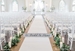 White wedding aisle runner at Park Chateau, NJ.